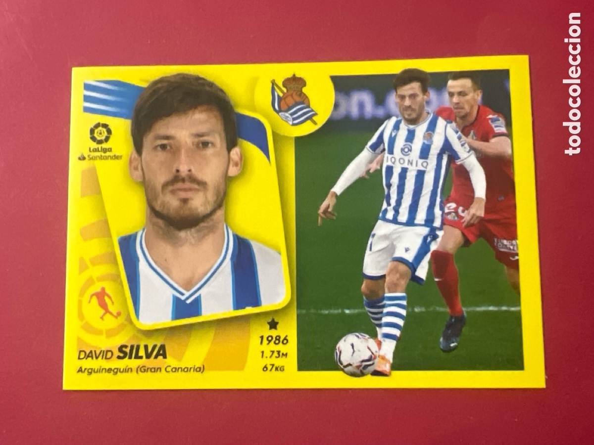 Cromos de F&uacute;tbol: C2276. 15A David SILVA (Real Sociedad). Liga 2021 2022 21 22 Colecciones ESTE (Panini)