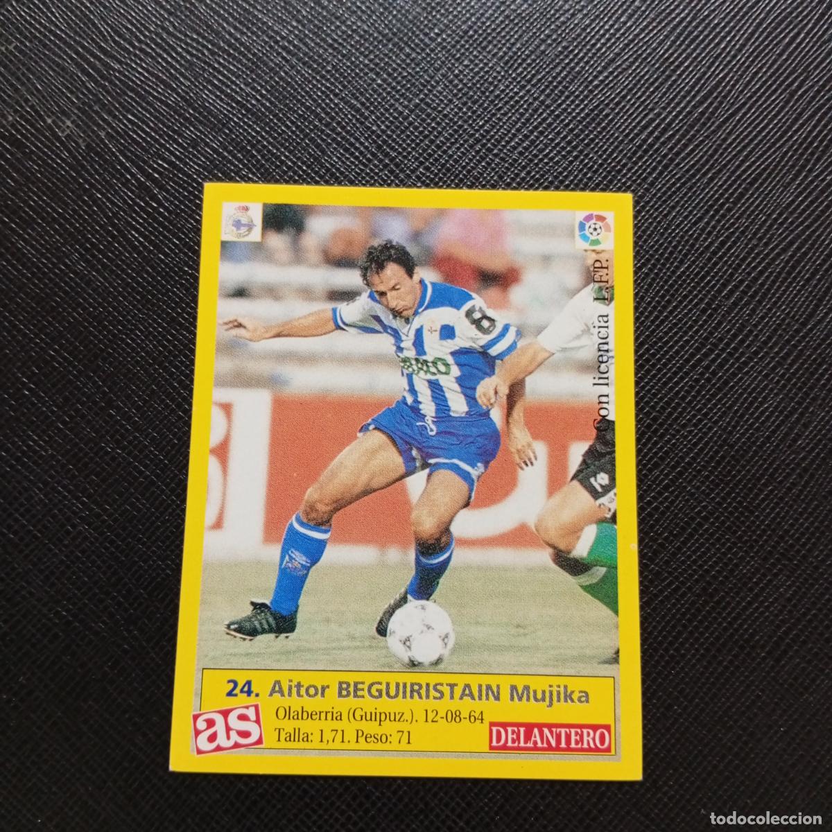 Cromos de F&uacute;tbol: 24 BEGUIRISTAIN DEPORTIVO AS 1995 1996 CROMO FUTBOL LIGA 95 96 - SIN PEGAR - A31 PG469