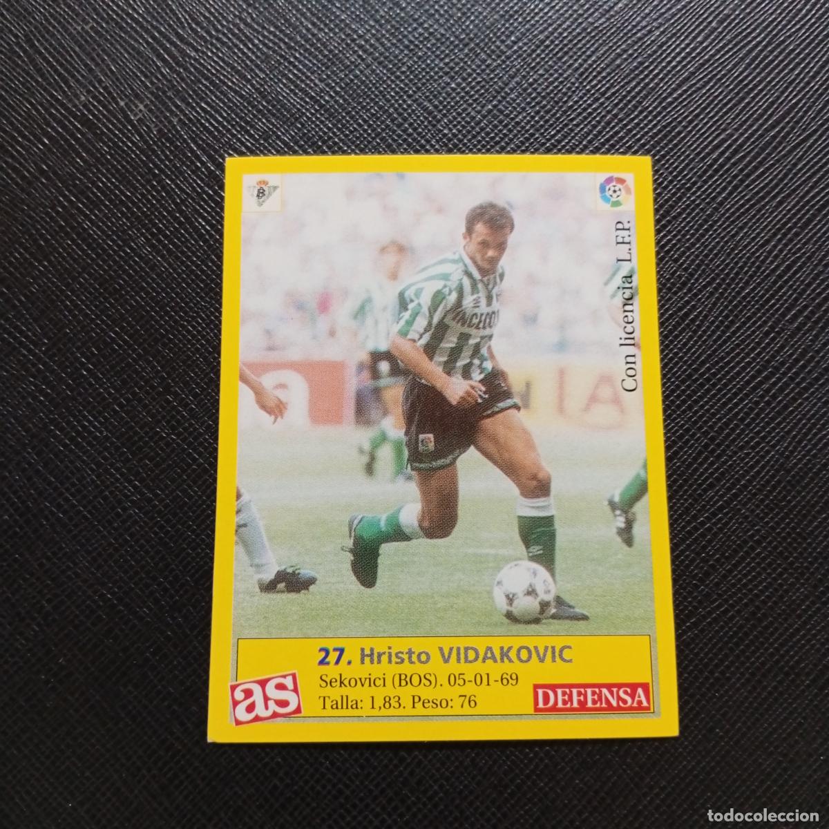 Cromos de F&uacute;tbol: 27 VIDAKOVIC REAL BETIS AS 1995 1996 CROMO FUTBOL LIGA 95 96 - SIN PEGAR - A31 PG469