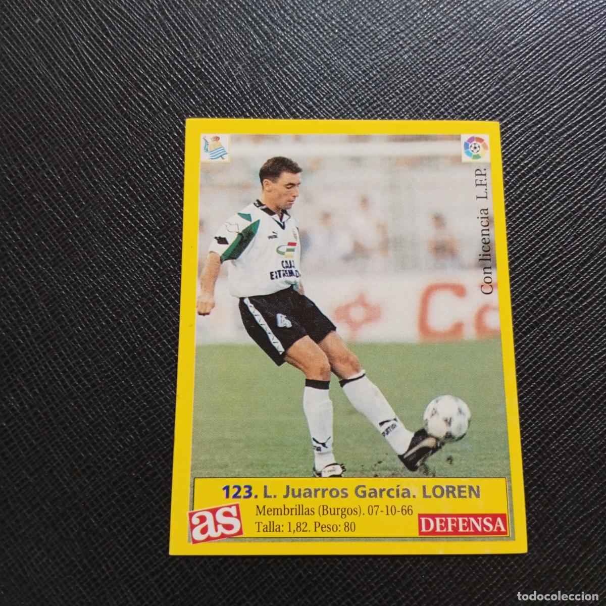 Cromos de F&uacute;tbol: 123 LOREN MERIDA AS 1995 1996 CROMO FUTBOL LIGA 95 96 - SIN PEGAR - A31 PG505