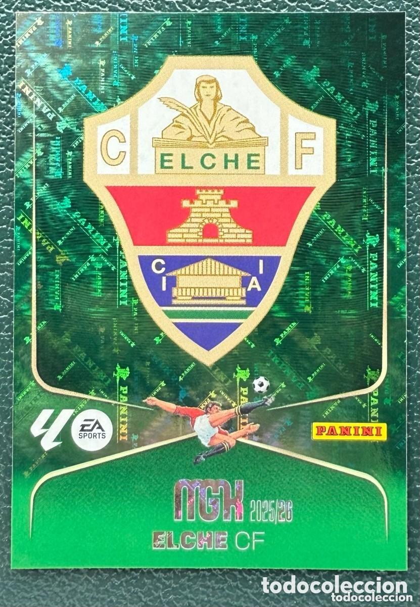 Cartes &agrave; collectionner de Football: 127 ESCUDO ELCHE CF FICHAS ALBUM MEGACRACKS 2025 2026 MGK 25 26