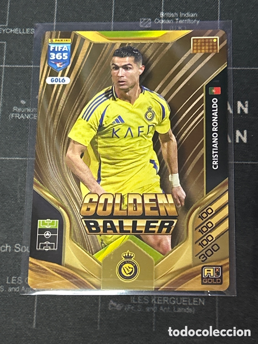 Cromos de F&uacute;tbol: 6 CRISTIANO RONALDO (AL NASSR) GOLDEN BALLER PANINI ADRENALYN XL FIFA 365 2026 26