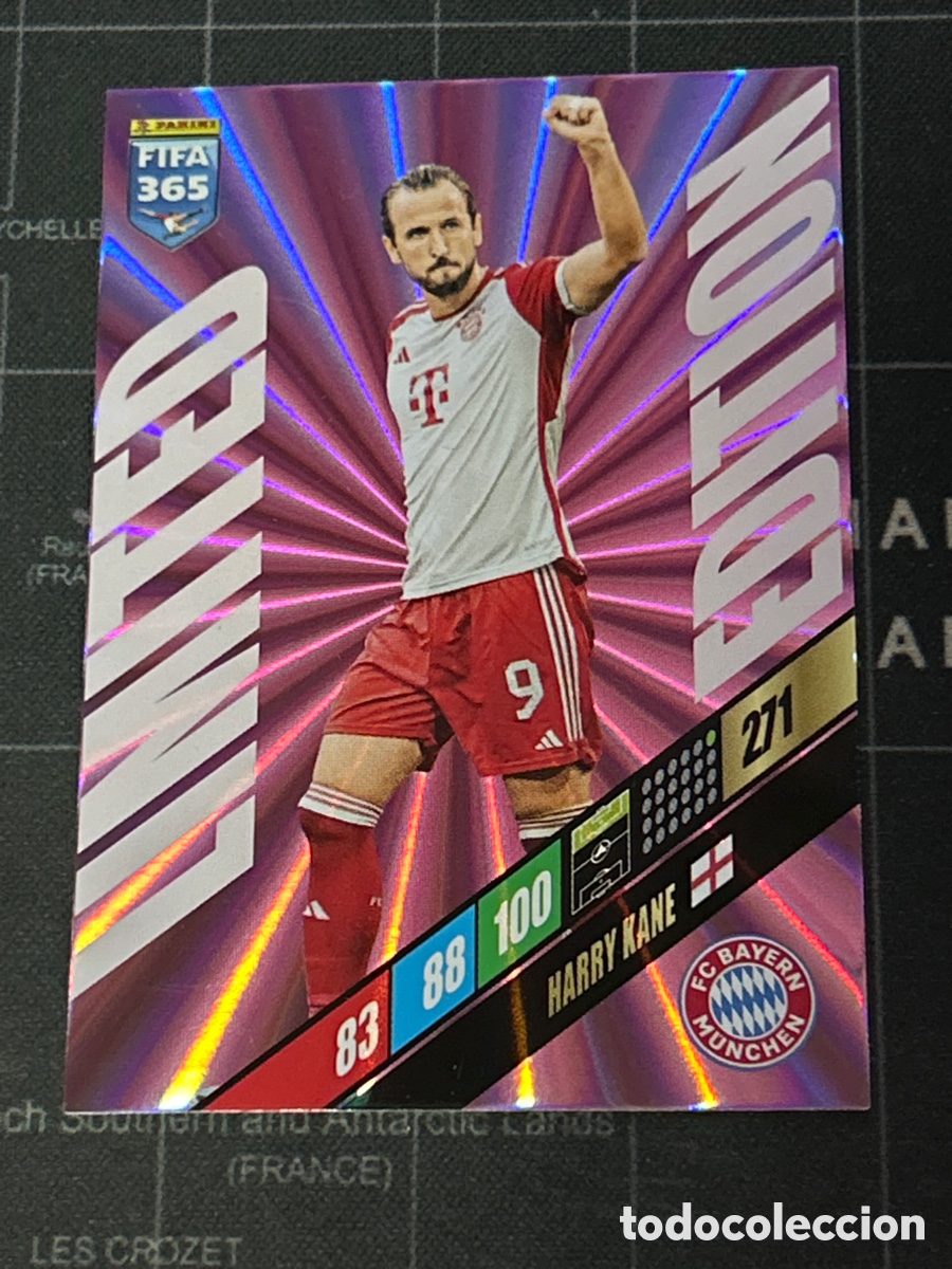 Cromos de F&uacute;tbol: HARRY KANE (BAYERN MUNICH) LIMITED EDITION PANINI ADRENALYN XL FIFA 365 2024 24