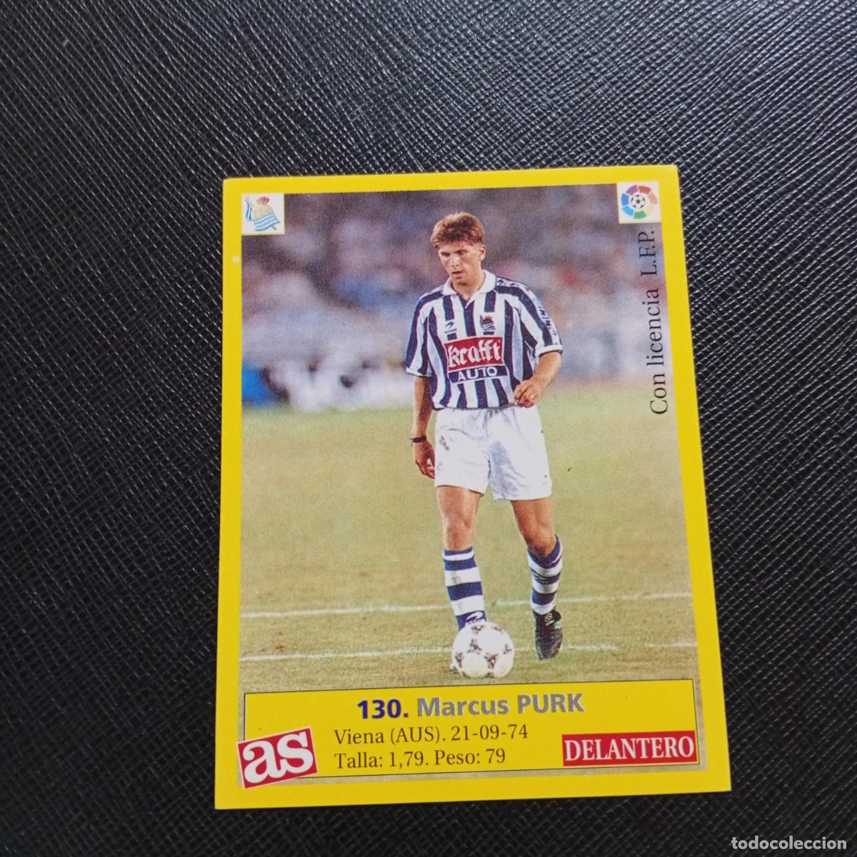 Cromos de F&uacute;tbol: 130 PURK REAL SOCIEDAD AS 1995 1996 CROMO FUTBOL LIGA 95 96 - SIN PEGAR - A31 PG505