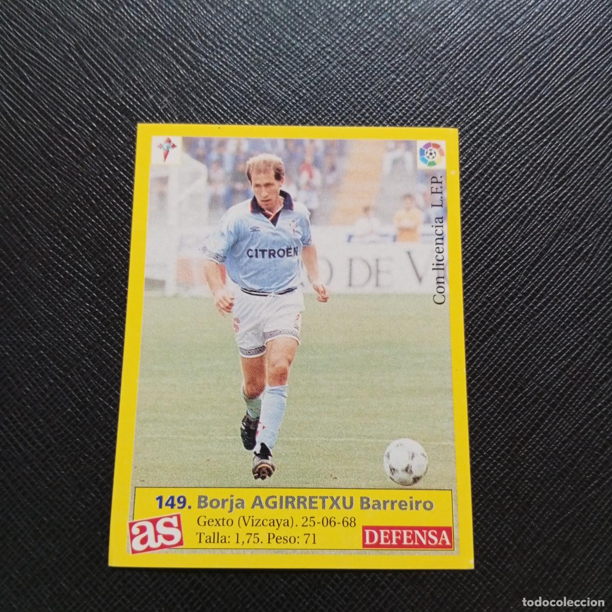 Figurine di Calcio: 149 AGIRRETXU CELTA AS 1995 1996 CROMO FUTBOL LIGA 95 96 - SIN PEGAR - A31 PG523
