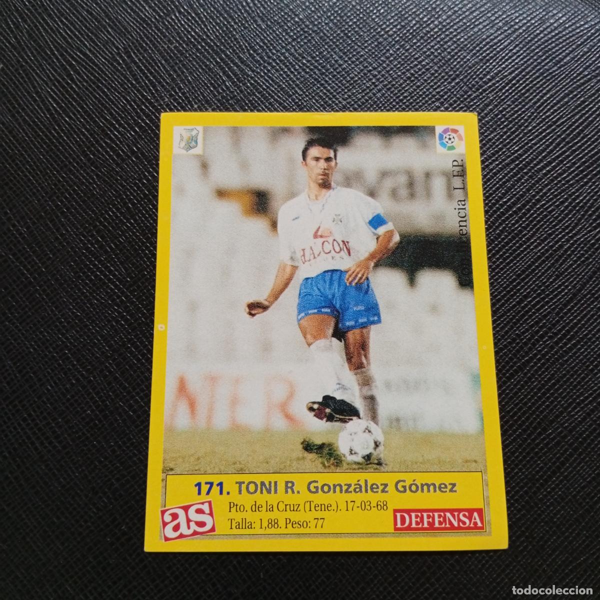 Fu&szlig;ball-Sticker: 171 TONI TENERIFE AS 1995 1996 CROMO FUTBOL LIGA 95 96 - SIN PEGAR - A31 PG532