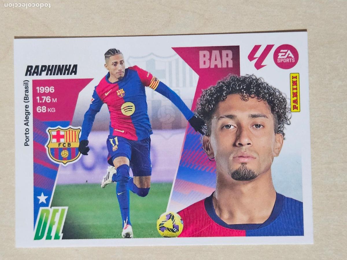 Figurine di Calcio: CROMO N&ordm; 18 RAPHINHA - BARCELONA - EDICIONES ESTE 2025-26 - 25/26 (NUEVO)