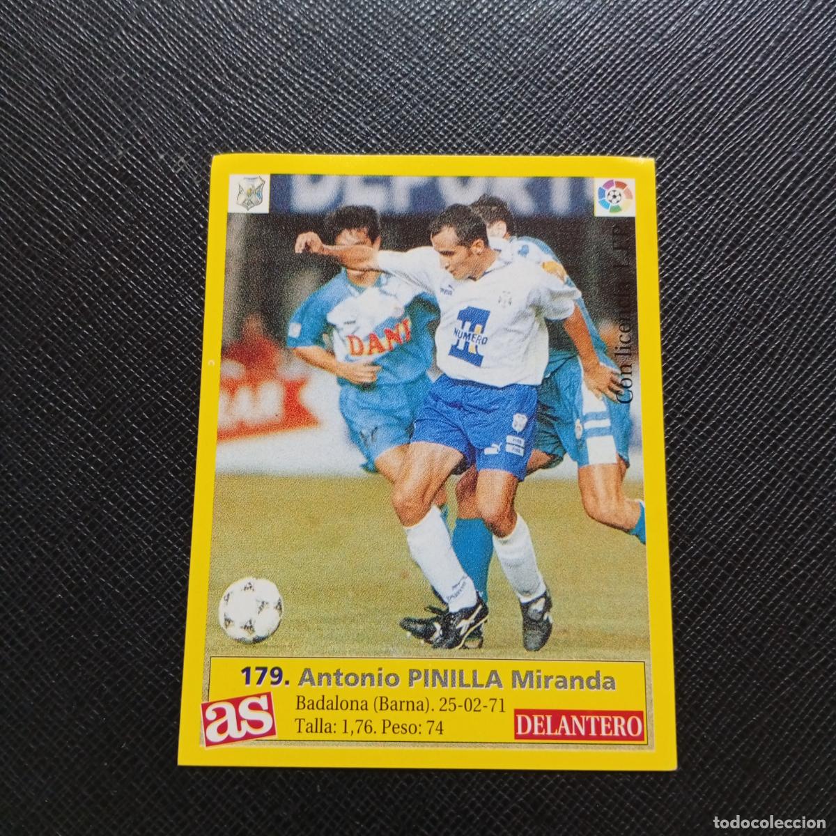 Figurine di Calcio: 179 PINILLA TENERIFE AS 1995 1996 CROMO FUTBOL LIGA 95 96 - SIN PEGAR - A31 PG532