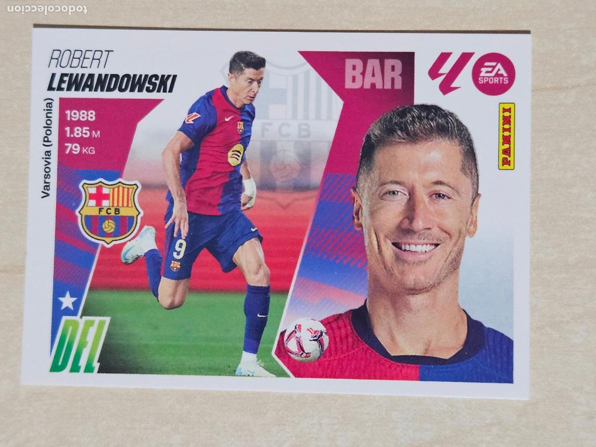 Figurine di Calcio: CROMO N&ordm; 20 LEWANDOWSKI - BARCELONA - EDICIONES ESTE 2025-26 - 25/26 (NUEVO)