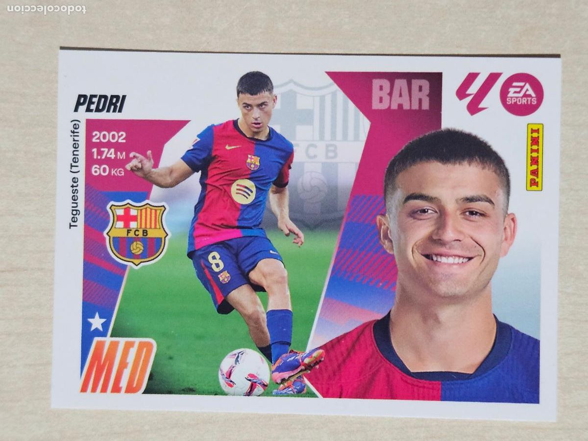 Figurine di Calcio: CROMO N&ordm; 15 PEDRI - BARCELONA - EDICIONES ESTE 2025-26 - 25/26 (NUEVO)