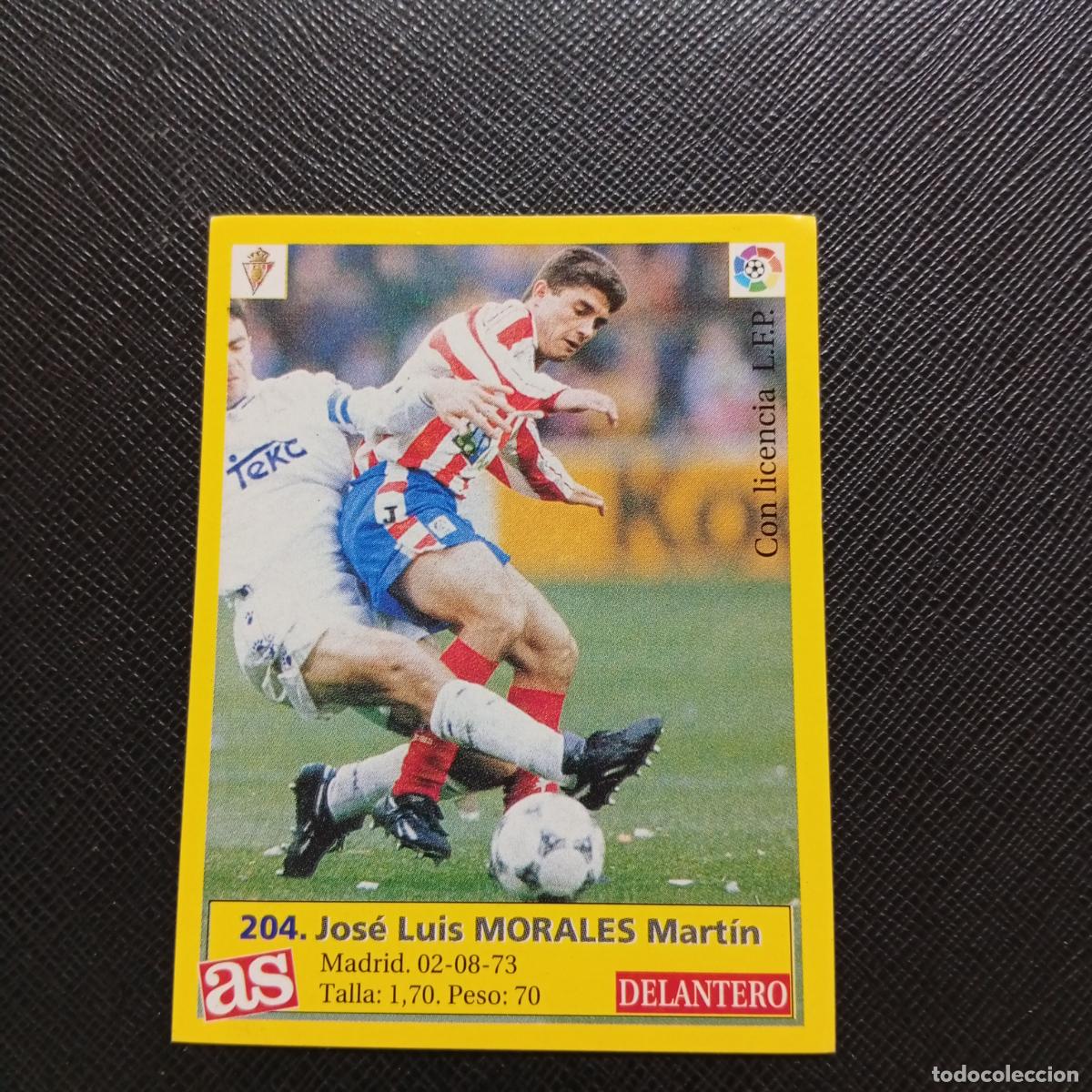 Cromos de F&uacute;tbol: 204 MORALES SPORTING GIJON AS 1995 1996 CROMO FUTBOL LIGA 95 96 - SIN PEGAR - A17 PG28 B