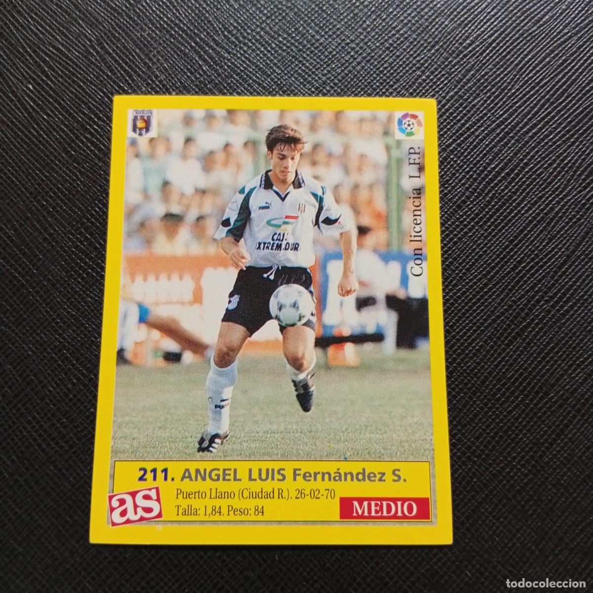 Cromos de F&uacute;tbol: 211 ANGEL LUIS MERIDA AS 1995 1996 CROMO FUTBOL LIGA 95 96 - SIN PEGAR - A17 PG46