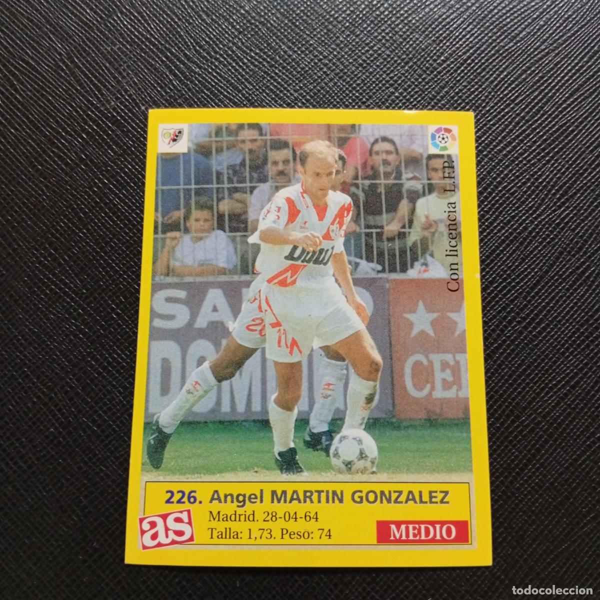 Cromos de F&uacute;tbol: 226 MARTIN GONZALEZ RAYO VALLECANO AS 1995 1996 CROMO FUTBOL LIGA 95 96 - SIN PEGAR - A17 PG73 B