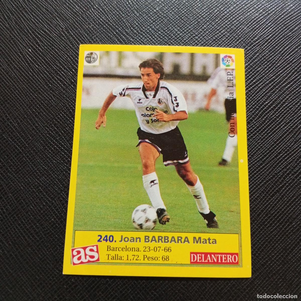 Cromos de F&uacute;tbol: 240 BARBARA SALAMANCA AS 1995 1996 CROMO FUTBOL LIGA 95 96 - SIN PEGAR - A17 PG82