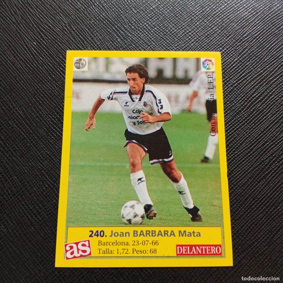 Cromos de F&uacute;tbol: 240 BARBARA SALAMANCA AS 1995 1996 CROMO FUTBOL LIGA 95 96 - SIN PEGAR - A17 PG82 B