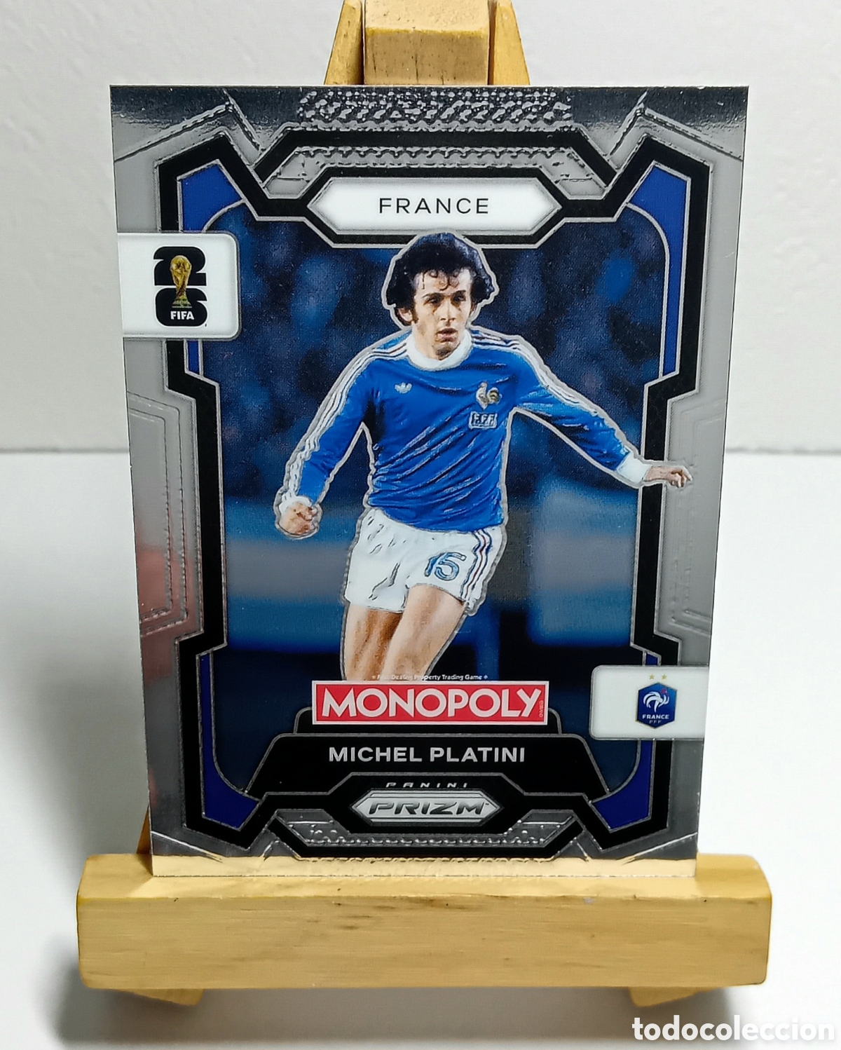 Cartes &agrave; collectionner de Football: MICHEL PLATINI 2026 FRANCIA MONOPOLY PRIZM PANINI.