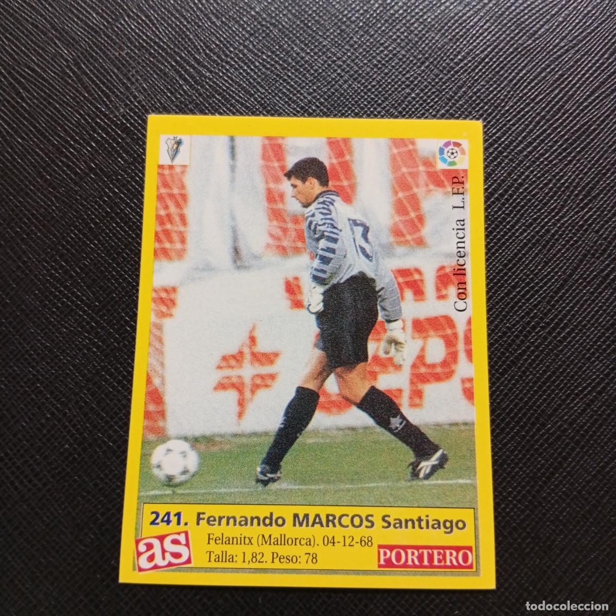 Cromos de F&uacute;tbol: 241 MARCOS ALBACETE AS 1995 1996 CROMO FUTBOL LIGA 95 96 - SIN PEGAR - A17 PG82 B