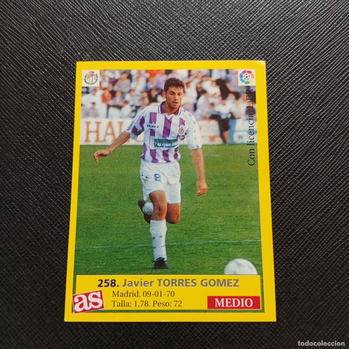 Cromos de F&uacute;tbol: 258 TORRES GOMEZ VALLADOLID AS 1995 1996 CROMO FUTBOL LIGA 95 96 - SIN PEGAR - A17 PG91
