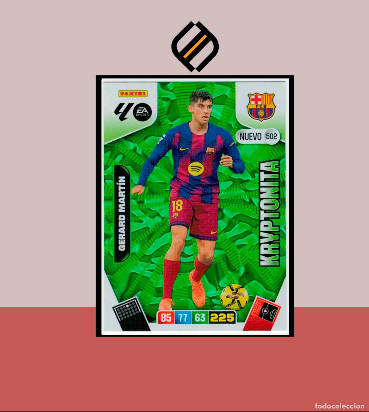 Football Stickers: ADRENALYN XL 2025 2026 PANINI N&ordm; 502 GERARD MART&Iacute;N BARCELONA BAR&Ccedil;A 2 EDICI&Oacute;N KRYPTONITA CARD LIGA