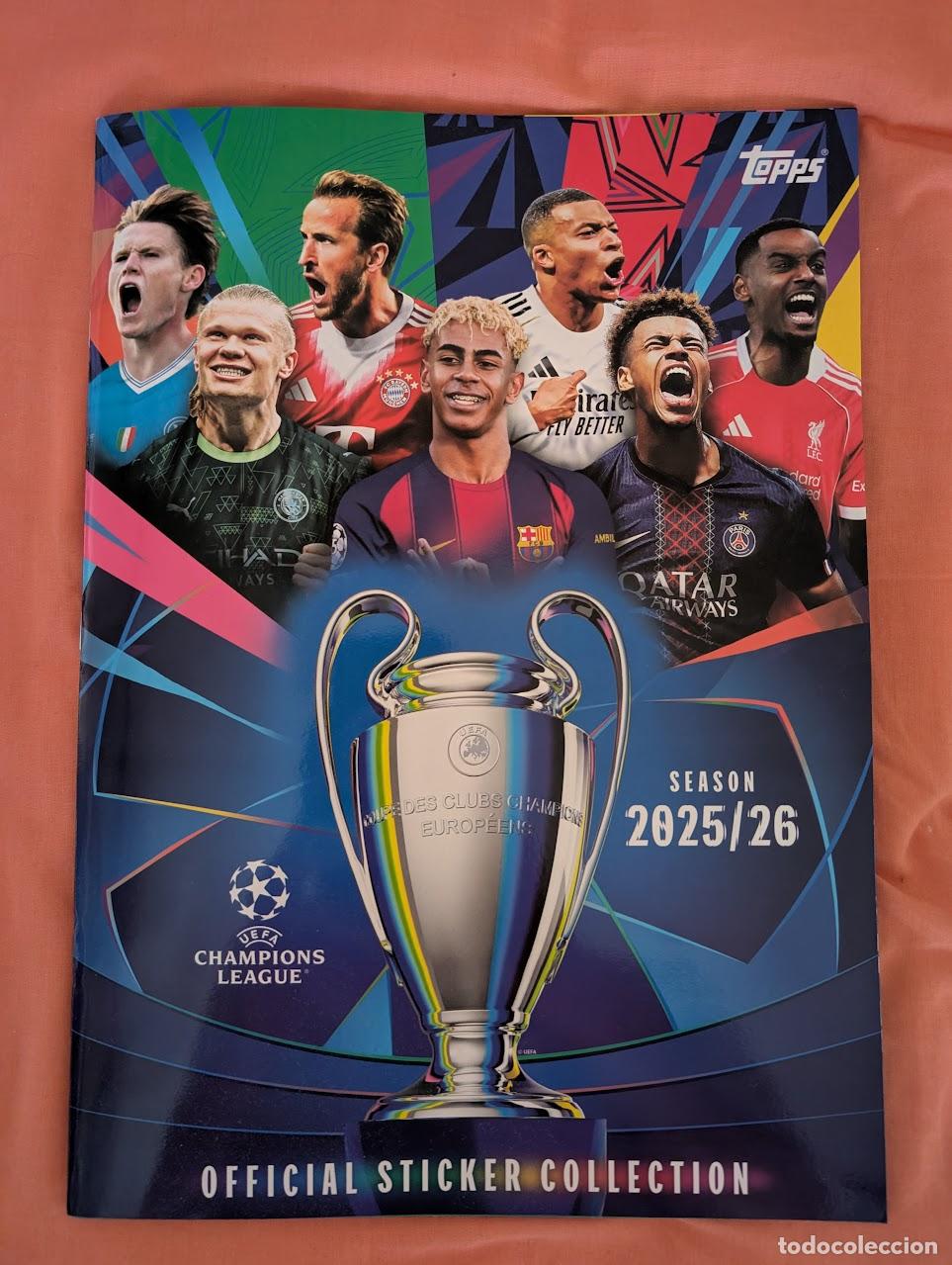 Cromos de F&uacute;tbol: TOPPS STICKERS CHAMPIONS LEAGUE 25/26 2025/2026 - ALBUM PLANCHA NUEVO