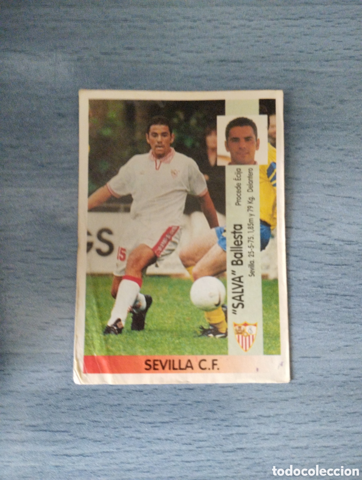 Cromos de F&uacute;tbol: Cromo Panini liga 96 97 coloca 221A salva Sevilla sin pegar