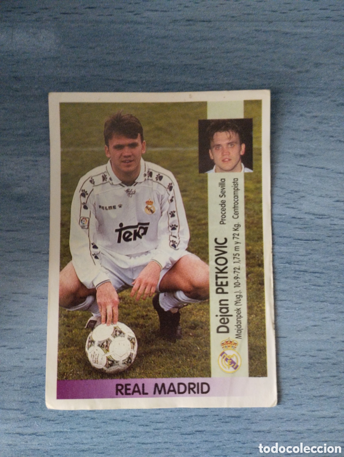 Cromos de F&uacute;tbol: Cromo Panini liga 96 97 &uacute;ltimo fichaje 371 petkovic real madrid sin pegar