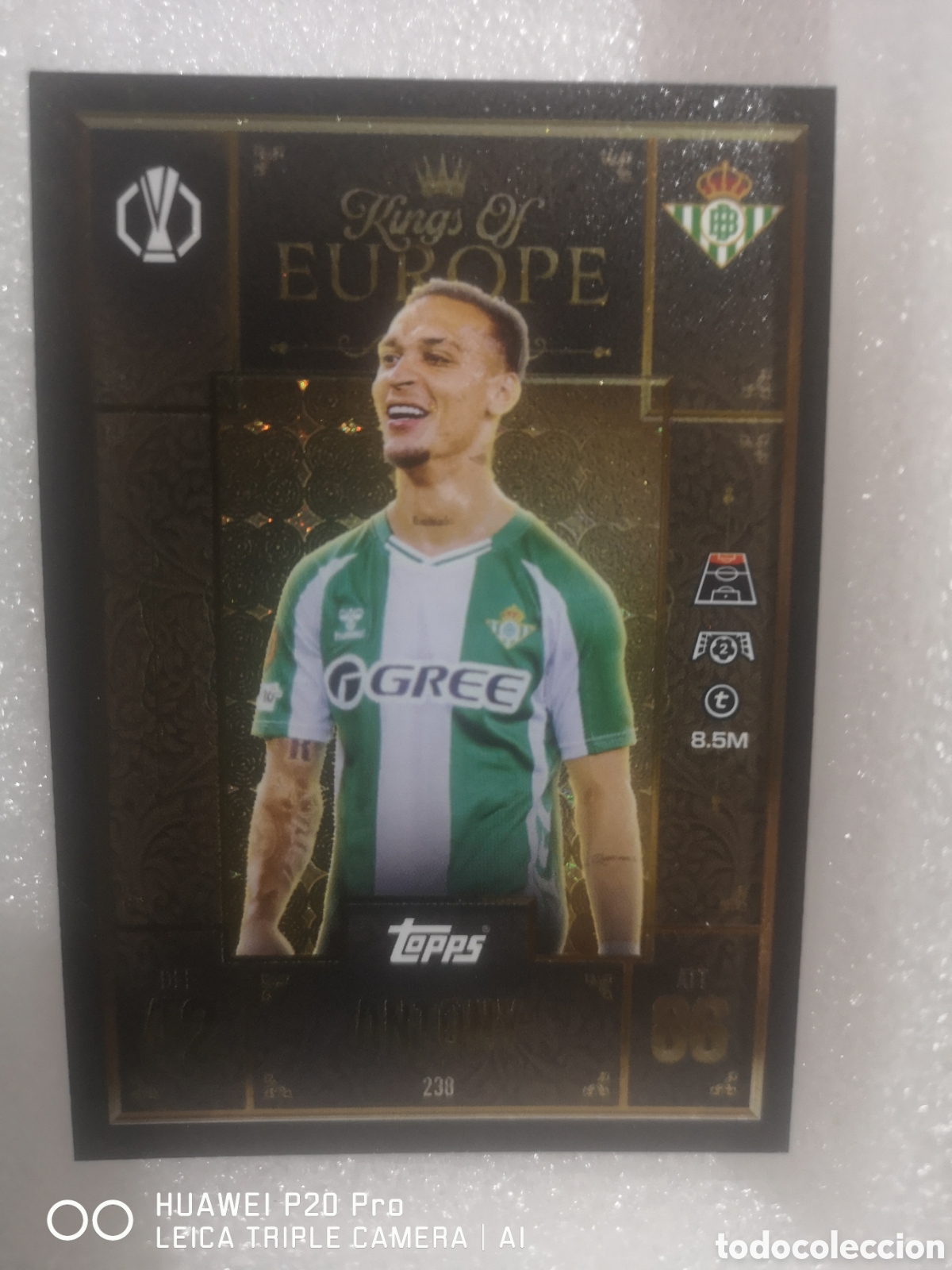 Cromos de F&uacute;tbol: MATCH ATTAX EXTRA 2025 2026 ANTONY KINGS OF EUROPE 238 REAL BETIS