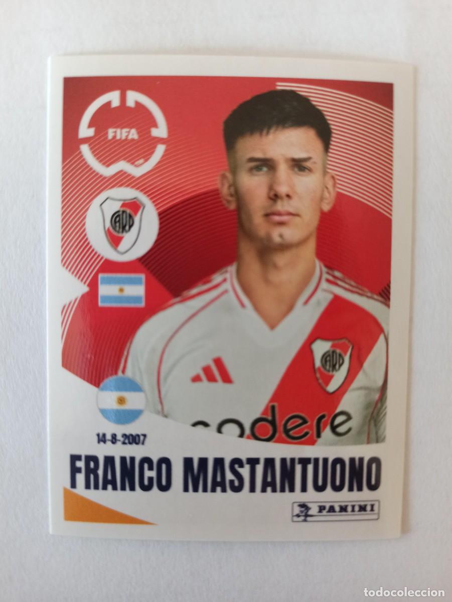 Cromos de F&uacute;tbol: ROOKIE CROMO 271 FRANCO MASTANTUONO RIVER PLATE ARGENTINA - FIFA CLUB WORLD CUP 2025 MUNDIAL PANINI