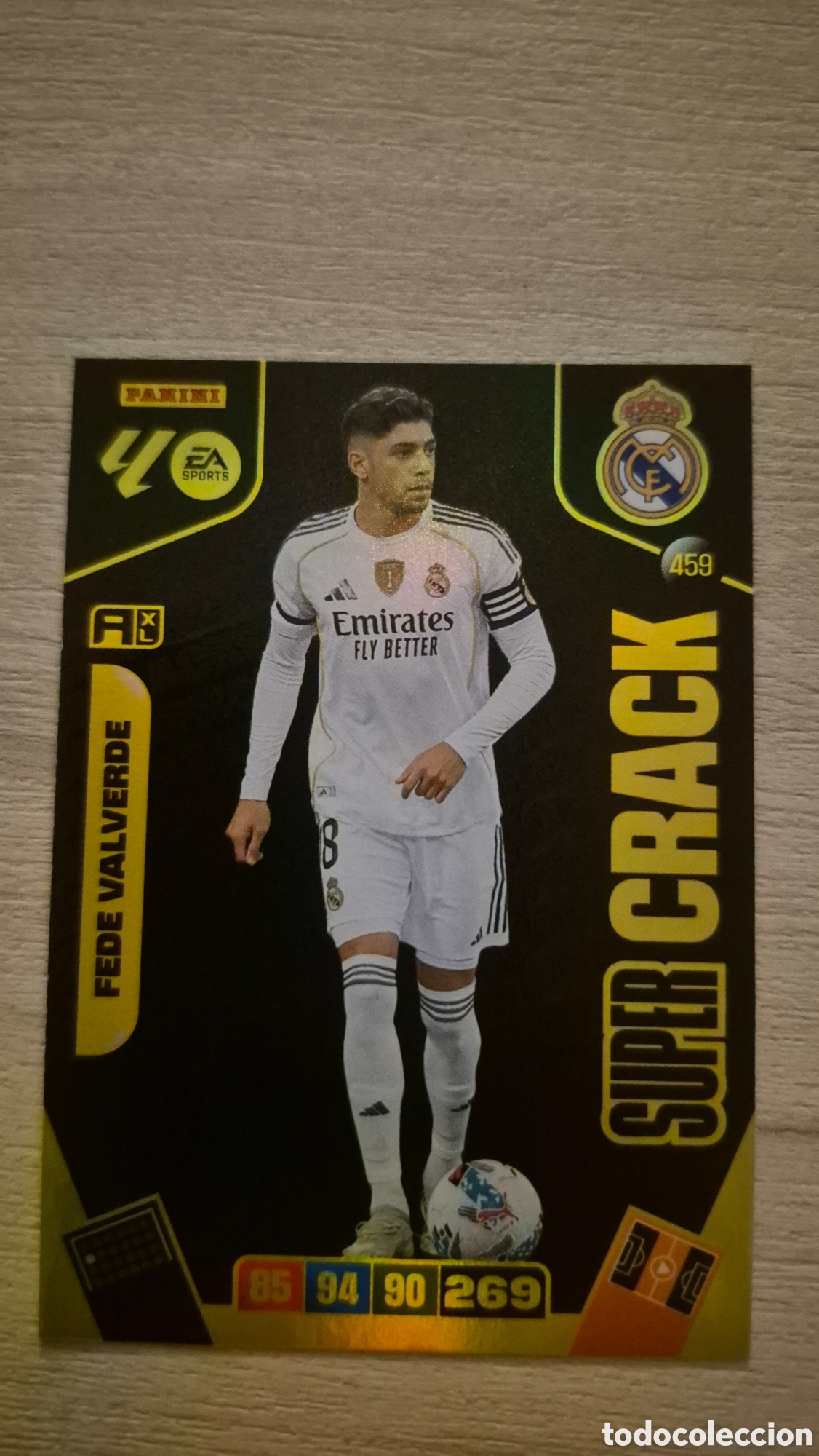 Cromos de F&uacute;tbol: N&deg;459 Supercrack Fede Valverde Adrenalyn 25/26