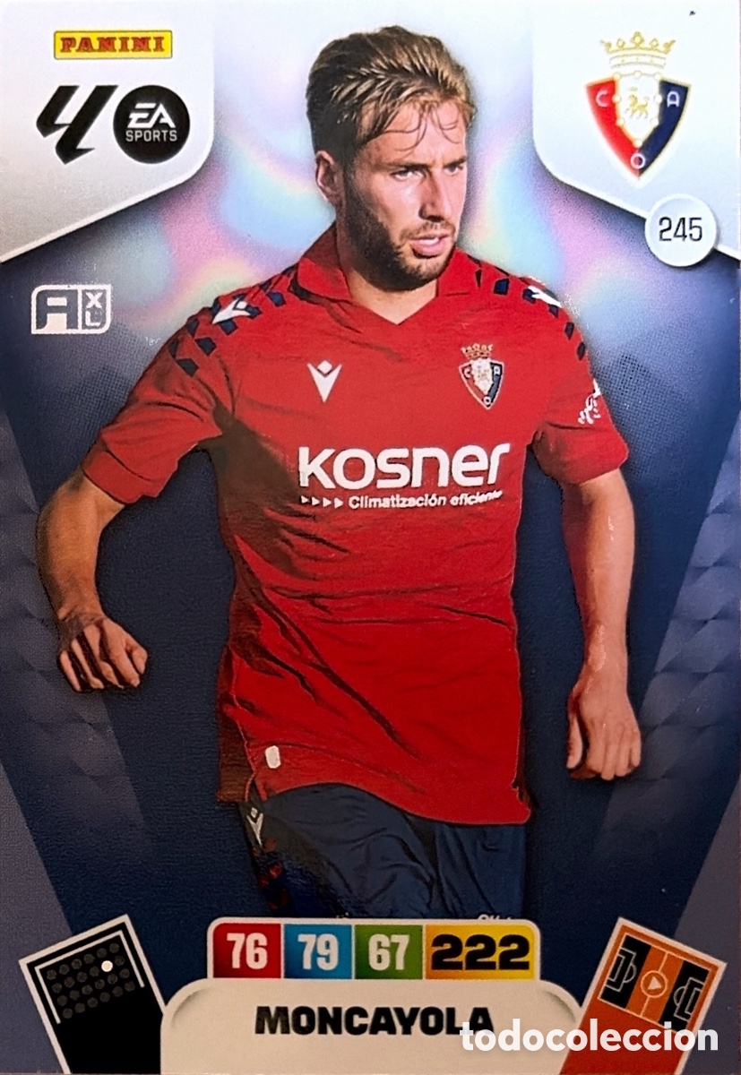 Figurine di Calcio: 245.- MONCAYOLA (OSASUNA) ADRENALYN XL LIGA 2025/26 (PANINI)