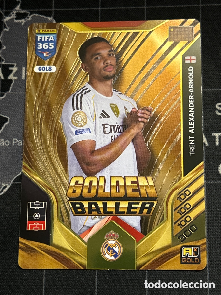 Cromos de Futebol: 8 TRENT ALEXANDER ARNOLD (REAL MADRID) GOLDEN BALLER PANINI ADRENALYN XL FIFA 365 2026 26