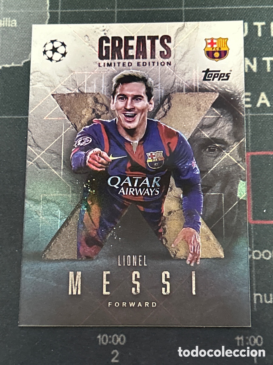 Cromos de F&uacute;tbol: XG2 LIONEL MESSI (BARCELONA) GREATS LIMITED TOPPS MATCH ATTAX EXTRA CHAMPIONS LEAGUE 2025 2026 25 26