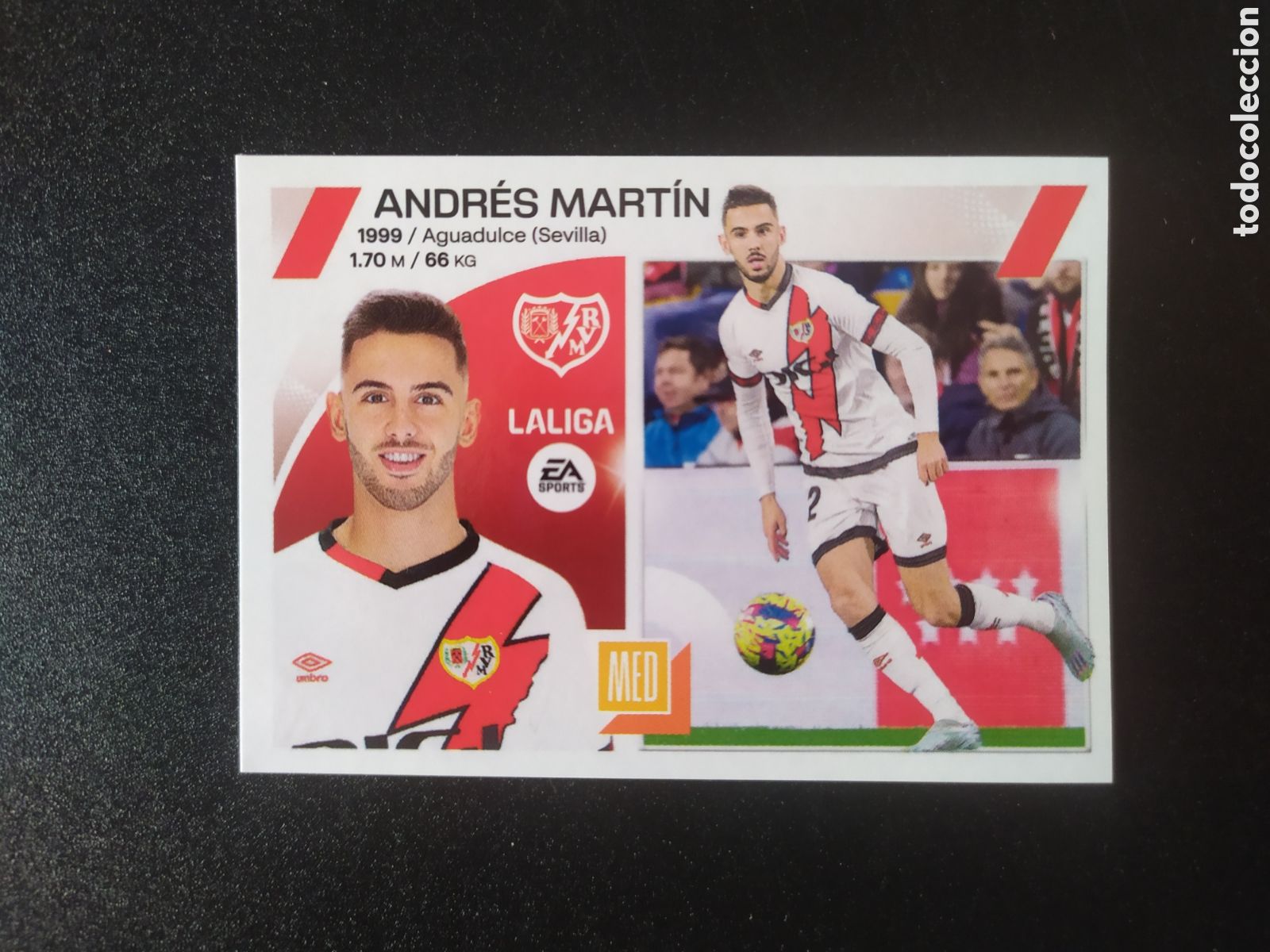 Cromos de F&uacute;tbol: Liga este 2023 2024 23 24 panini Andr&eacute;s Mart&iacute;n n&deg; 14 Rayo Vallecano