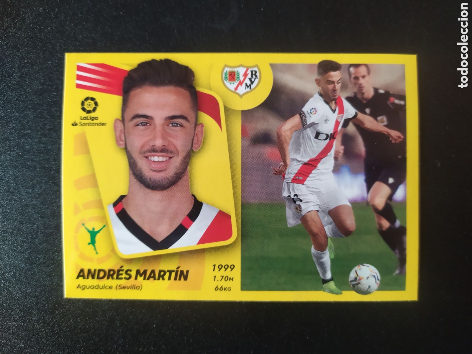 Cromos de F&uacute;tbol: Liga este 2021 2022 21 22 panini Andr&eacute;s Mart&iacute;n n&deg; 20 Rayo Vallecano