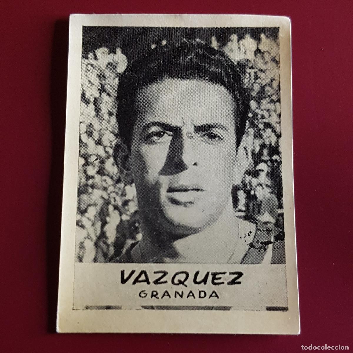 Figurine di Calcio: JORNADA DEPORTIVA - FUTBOLISTAS - 1960 1961 - 60 61 - GRANADA - VAZQUEZ - NUNCA PEGADO