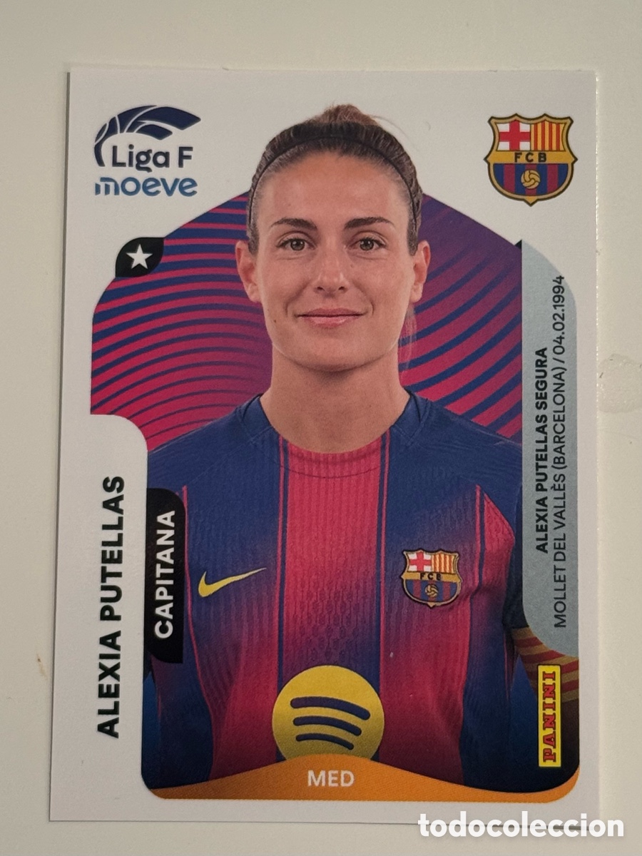 Cartes &agrave; collectionner de Football: PANINI LIGA F FEMENINA 2025-2026 25-26 &ndash; Alexia Putellas FC Barcelona N&ordm; 95
