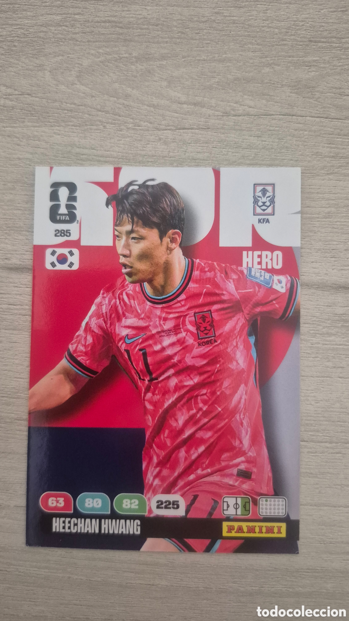 Cartes &agrave; collectionner de Football: N&deg;285 Corea del Sur Heechan Hwang Adrenalyn FIFA World Cup 2026