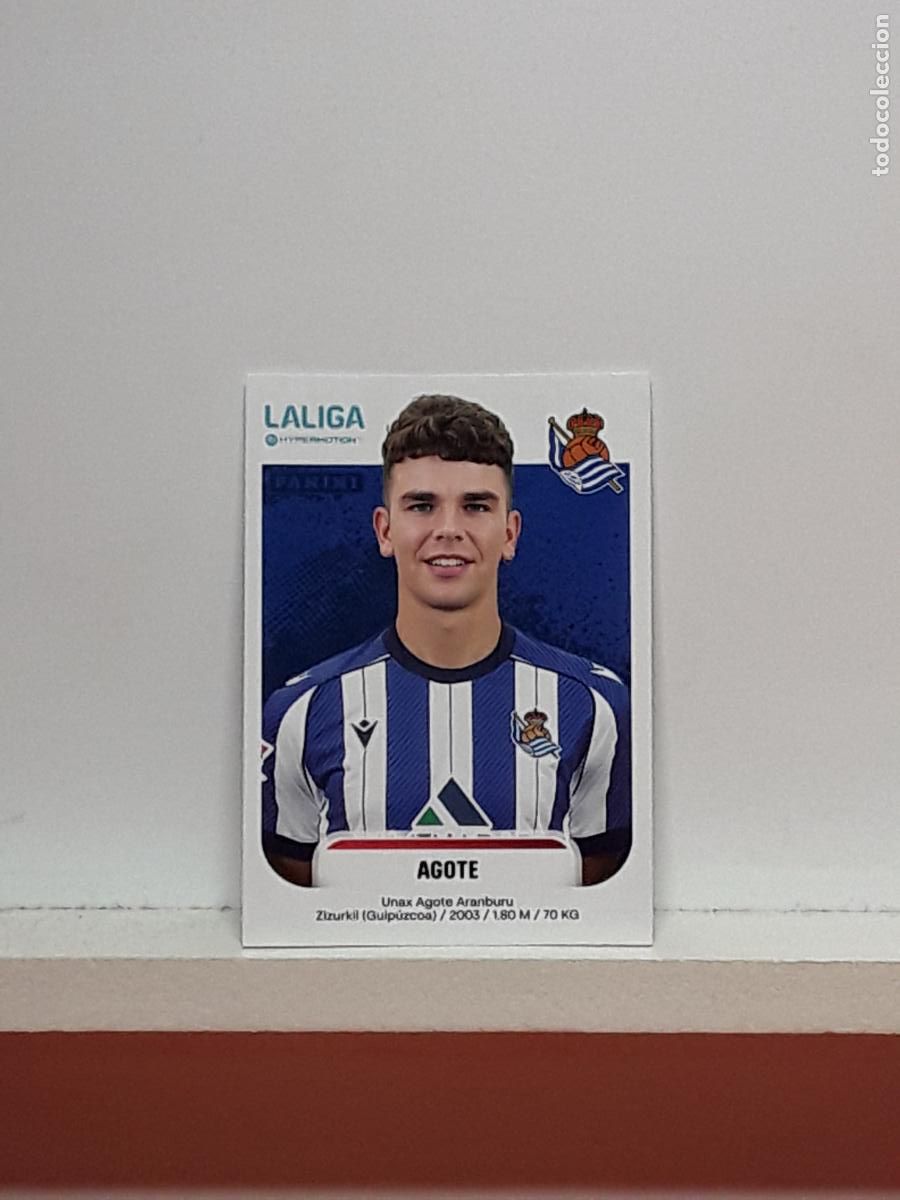 Cromos de F&uacute;tbol: LALIGA HYPERMOTION 2025 2026 25 26 ALBUM PANINI LIGA N 352B 352 B REAL SOCIEDAD AGOTE UNAX