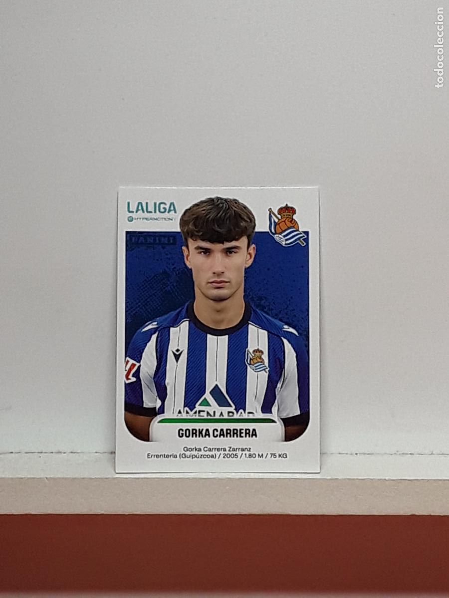 Cromos de F&uacute;tbol: LALIGA HYPERMOTION 2025 2026 25 26 ALBUM PANINI LIGA N 362 REAL SOCIEDAD GORKA CARRERA
