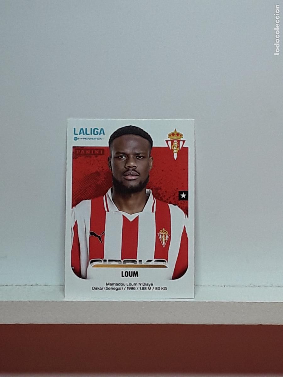 Cromos de F&uacute;tbol: LALIGA HYPERMOTION 2025 2026 25 26 ALBUM PANINI LIGA N 374 SPORTING LOUM MAMADOU