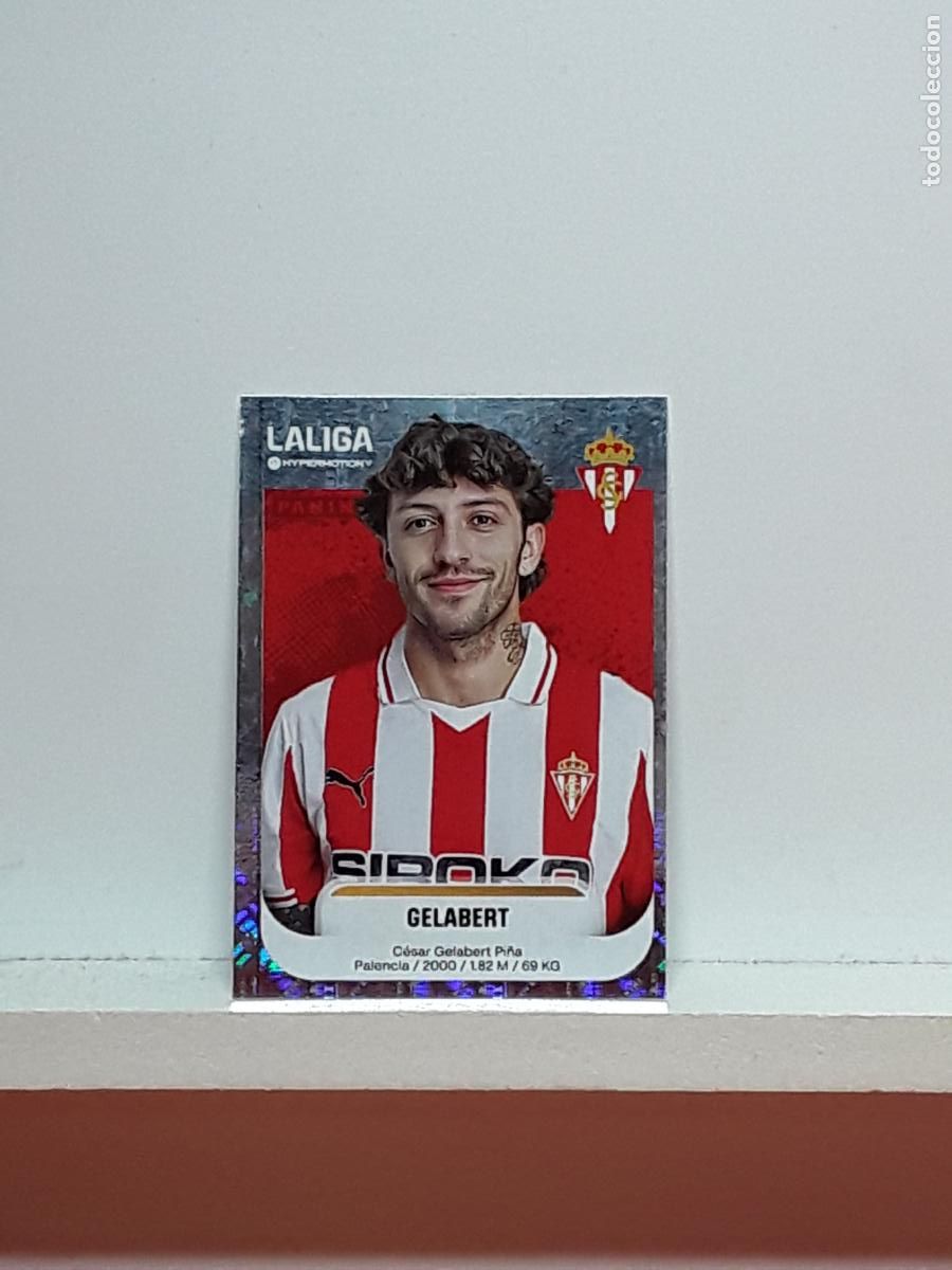 Cromos de F&uacute;tbol: LALIGA HYPERMOTION 2025 2026 25 26 ALBUM PANINI LIGA N 376 SPORTING GELABERT CESAR