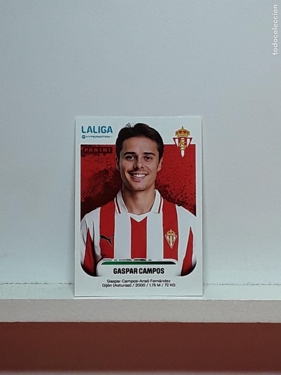 Cromos de F&uacute;tbol: LALIGA HYPERMOTION 2025 2026 25 26 ALBUM PANINI LIGA N 377 SPORTING GASPAR CAMPOS
