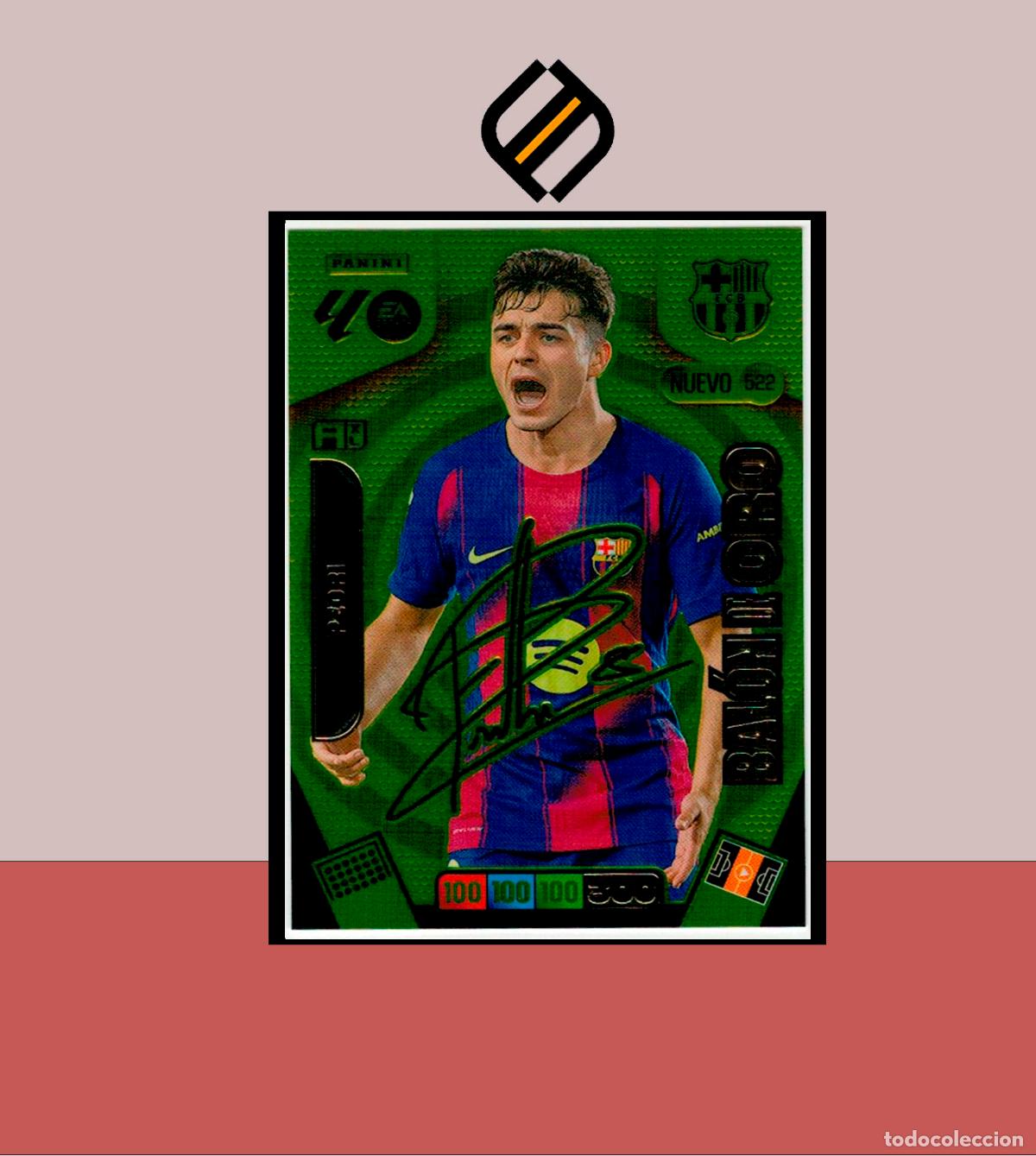 Cromos de F&uacute;tbol: ADRENALYN XL 2025 2026 PANINI 522 PEDRI BARCELONA BAR&Ccedil;A 2 EDICI&Oacute;N BAL&Oacute;N DE ORO CARD CHAMPIONS FIRMA