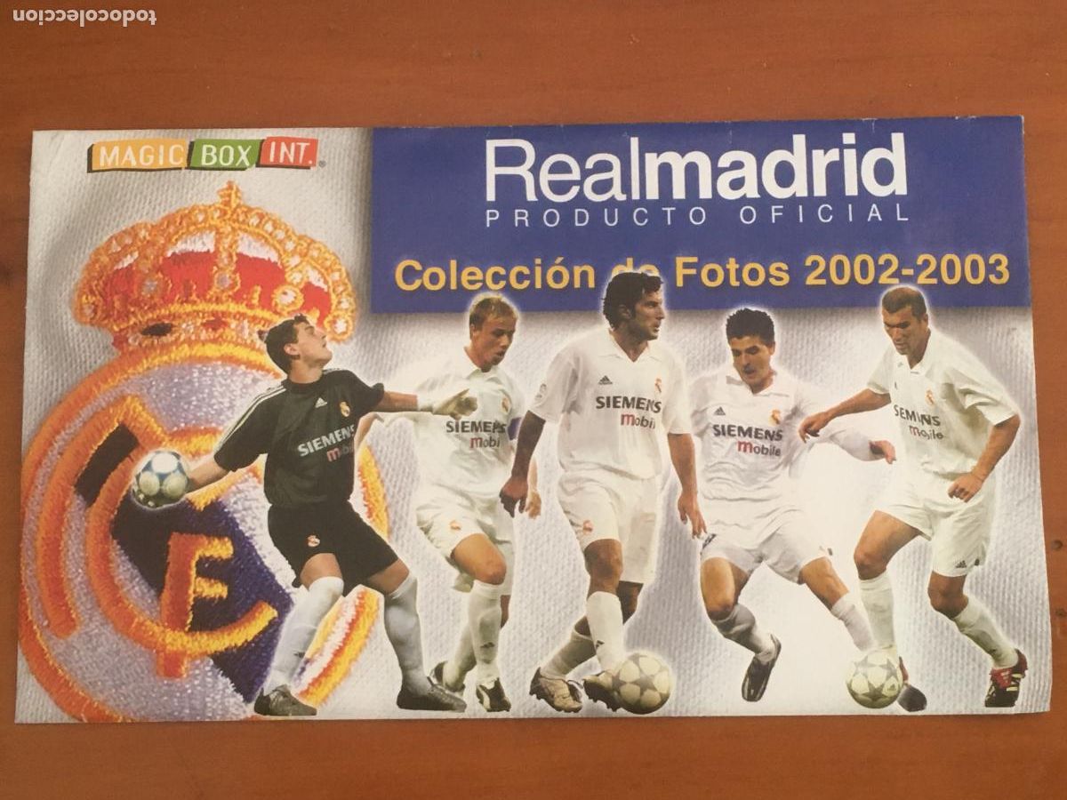 Cromos de F&uacute;tbol: real madrid coleccio fotos 2002 2003 sobre de cromos sin abrir cerrado
