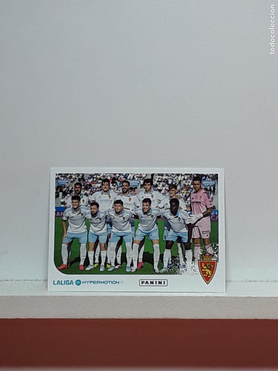 Cromos de F&uacute;tbol: LALIGA HYPERMOTION 2025 2026 25 26 ALBUM PANINI LIGA N 402 ZARAGOZA ALINEACION EQUIPO