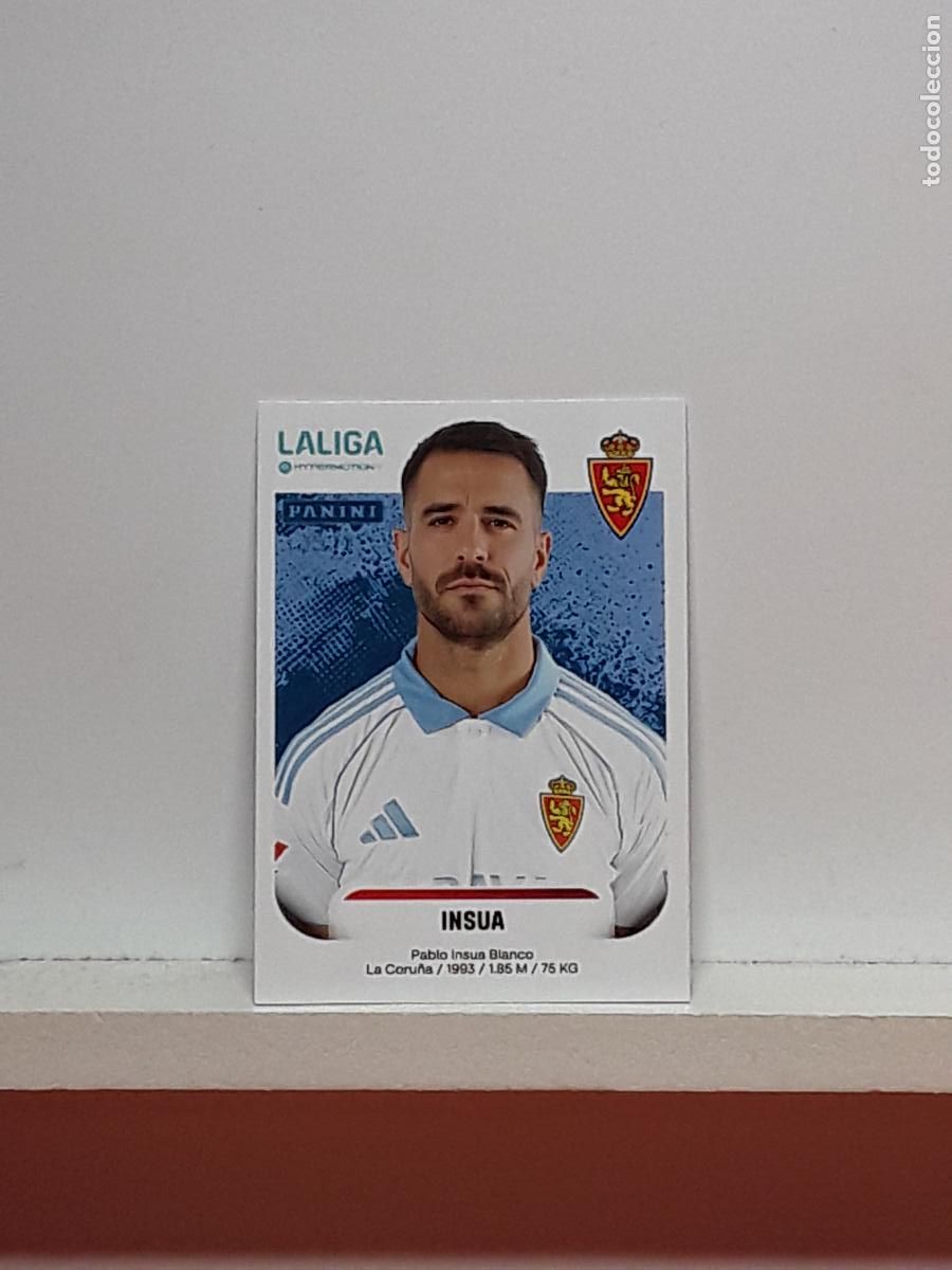 Cromos de F&uacute;tbol: LALIGA HYPERMOTION 2025 2026 25 26 ALBUM PANINI LIGA N 406 ZARAGOZA INSUA PABLO