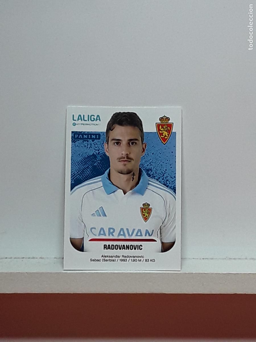 Cromos de F&uacute;tbol: LALIGA HYPERMOTION 2025 2026 25 26 ALBUM PANINI LIGA N 407 ZARAGOZA RADOVANOVIC ALEKSANDAR