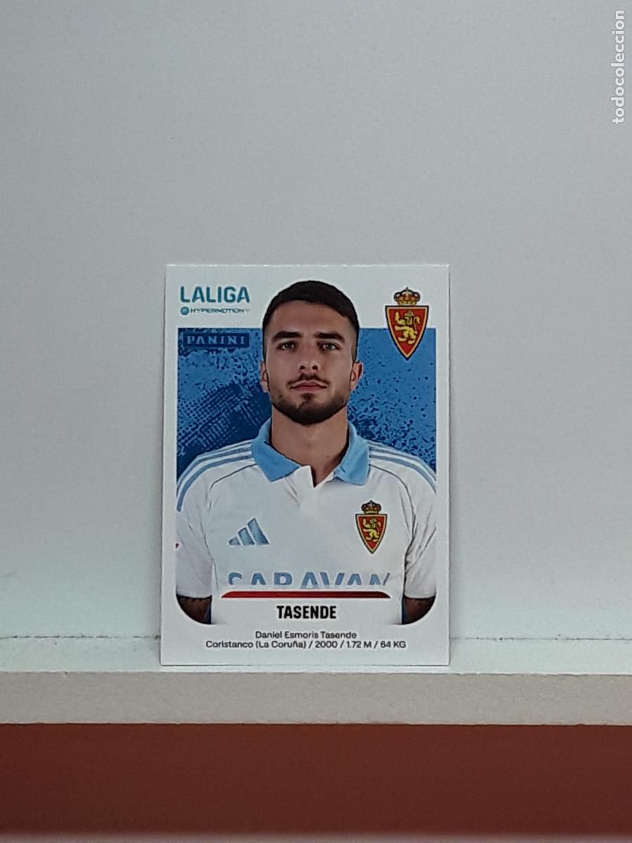 Cromos de F&uacute;tbol: LALIGA HYPERMOTION 2025 2026 25 26 ALBUM PANINI LIGA N 409 ZARAGOZA TASENDE DANIEL