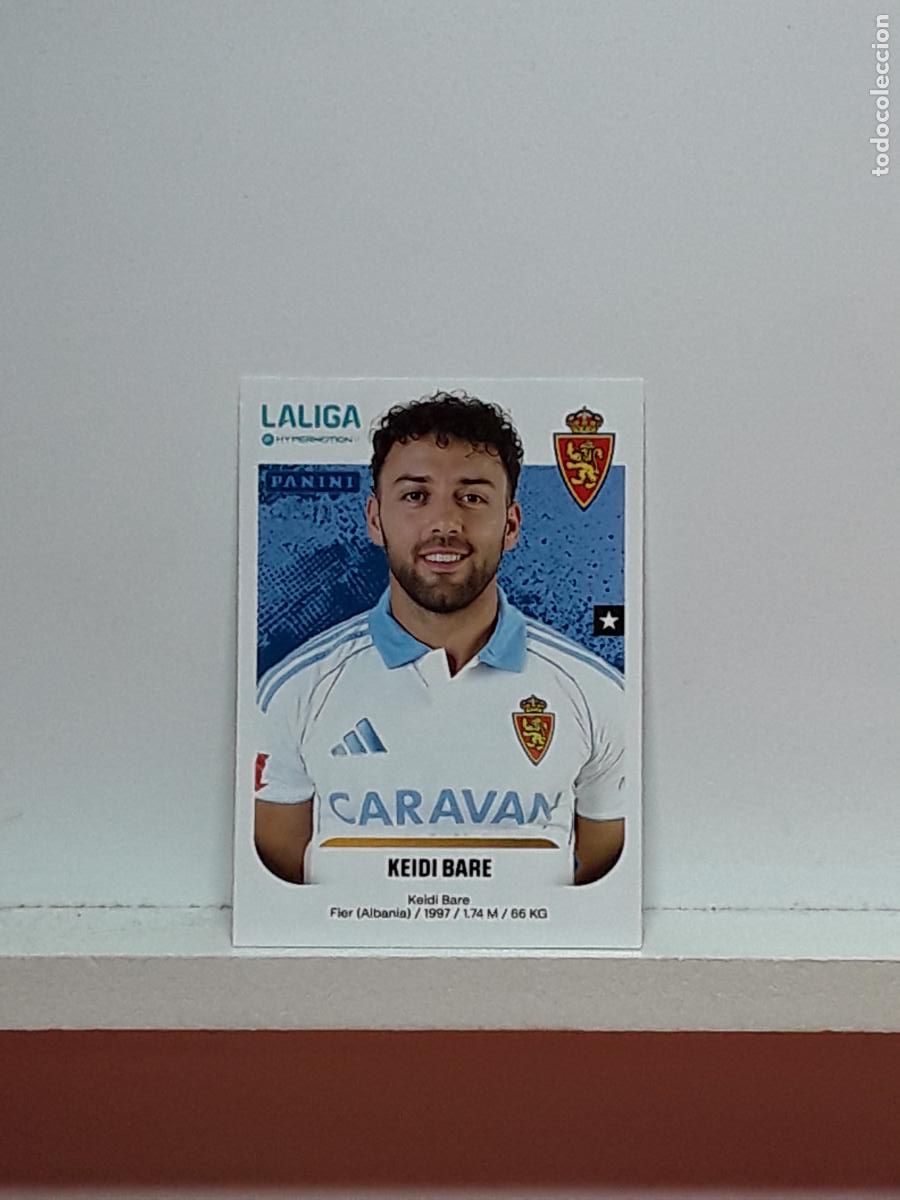 Cromos de F&uacute;tbol: LALIGA HYPERMOTION 2025 2026 25 26 ALBUM PANINI LIGA N 410 ZARAGOZA KEIDI BARE
