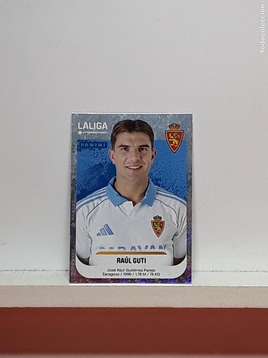 Cromos de F&uacute;tbol: LALIGA HYPERMOTION 2025 2026 25 26 ALBUM PANINI LIGA N 413 ZARAGOZA RAUL GUTI